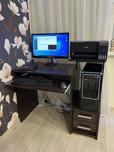 Стол компьютерный Джаз-24 правый венге фото покупателя 123