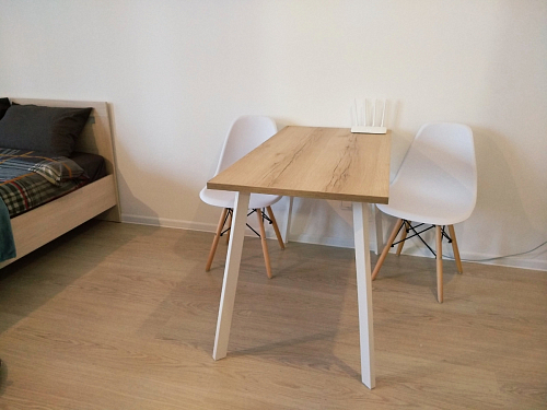 Стол Тринити Лофт 120 25 мм черный матовый / юта фото покупателя 184