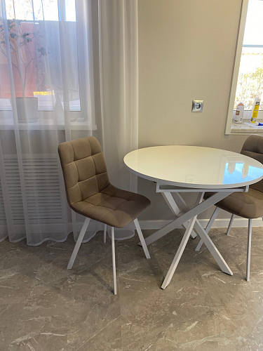 Стул на металлокаркасе Чилли зеленый / белый каркас фото покупателя 476