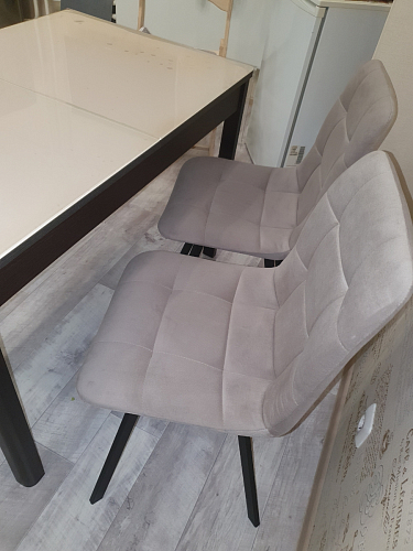 Стул на металлокаркасе Чилли черный / зеленый фото покупателя 1003