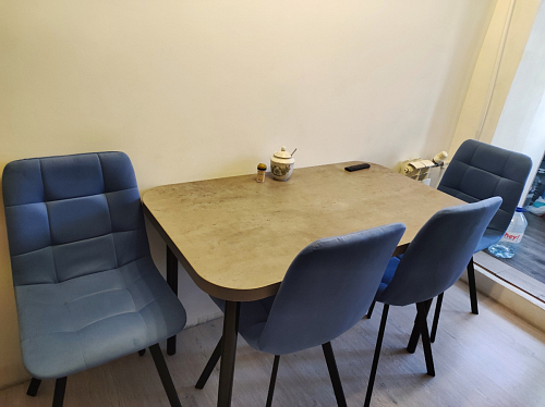 Стул на металлокаркасе Чилли зеленый / черный фото покупателя 1195