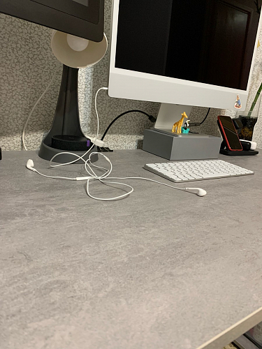 Письменный стол Битти Лофт 116х60х75 дуб делано светлый / белый матовый фото покупателя 11