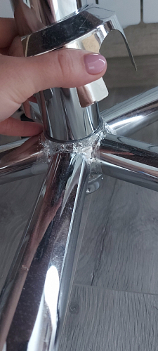 Компьютерное кресло Kolin с подушкой clear / white фото покупателя 414