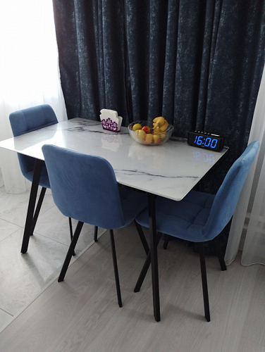 Комплект стульев Чилли 4 шт темно-серый / черный фото покупателя 267