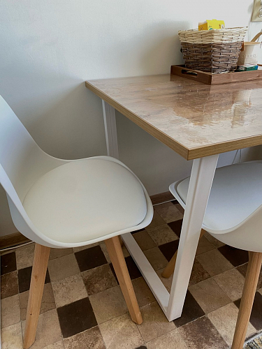 Деревянный стол Лота Лофт 120x75 дуб крафт табачный / черный матовый фото покупателя 130