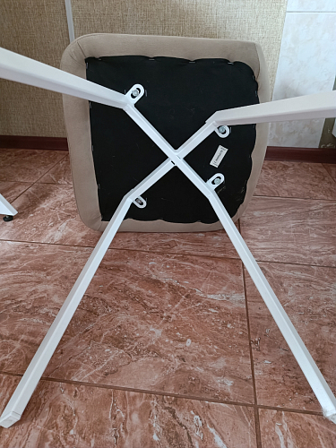 Стул на металлокаркасе Чилли горчичный / черный фото покупателя 1209