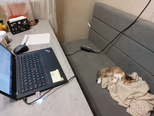 Деревянный стол Лота Лофт 140х80 дуб крафт табачный / черный матовый фото покупателя 752