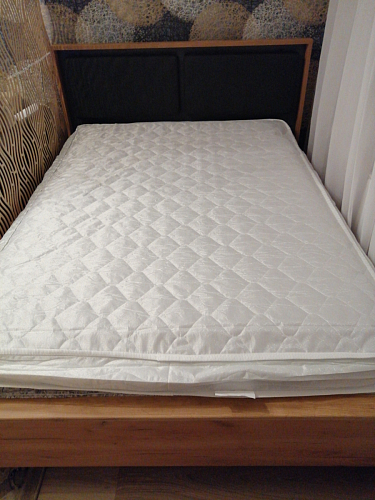 Двуспальная кровать Клауд 160х200 парящая дуб крафт золотой / антрацит фото покупателя 580