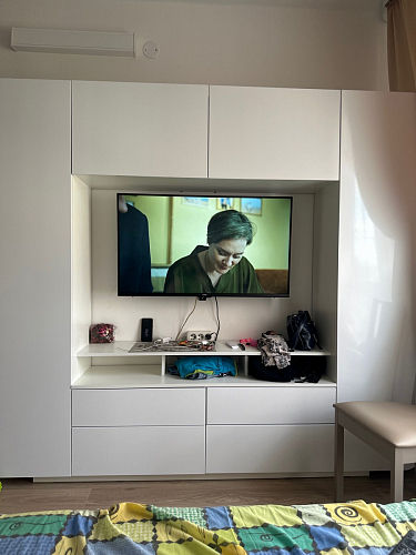 Готовая гостиная Румба белый / белый глянец  - Уцененный экземпляр фото покупателя 10