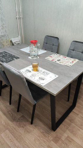 Деревянный стол Лота Лофт 120x75 дуб крафт табачный / черный матовый фото покупателя 391