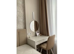 Стул на металлокаркасе Чилли синяя ткань / белый фото покупателя 8