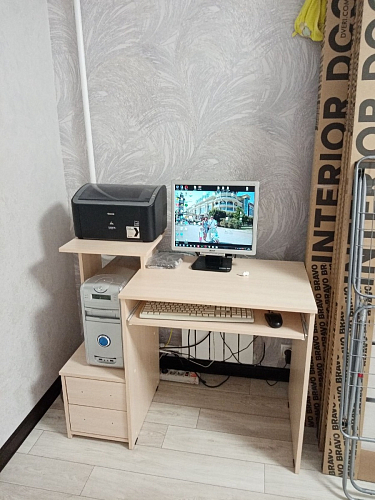 Компьютерный стол Джаз-24 правый дуб сонома фото покупателя 151