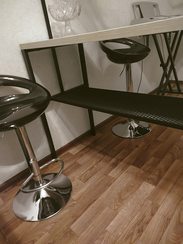 Барный стол Нари 120х50х171 делано / черный матовый фото покупателя 16