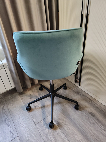 Компьютерное кресло Dublin/Дублин хром / вельвет графит фото покупателя 4