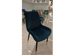 Стул на металлокаркасе Seda 1 blue / black / gold из шоурума 7