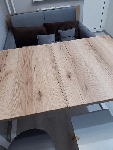 Деревянный стол Лота Лофт 140х80 черный матовый / бетон светлый фото покупателя 865