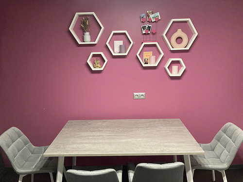 Стол Тринити Лофт 120 32 мм дуб галифакс табако / черный матовый фото покупателя 232