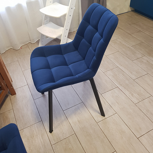 Стул на металлокаркасе Челси К бирюзовый / черный фото покупателя 196