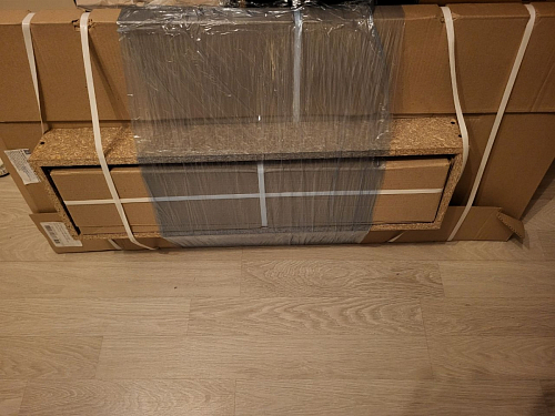 Стол Тринити Лофт 120 32 мм дуб галифакс табако / черный матовый фото покупателя 619