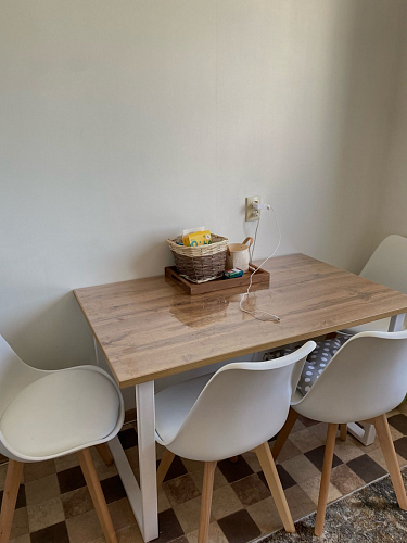 Стол Лота Лофт 140 25 мм черный матовый / бетон фото покупателя 128