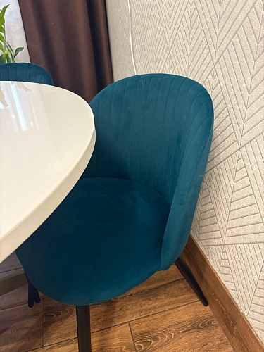 Стул на металлокаркасе Gabi gray / black фото покупателя 637