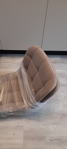 Стул на металлокаркасе Челси бежевый / белый каркас фото покупателя 51