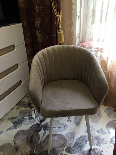 Кресло Корсо крутящееся фиолетовое Velutto 25 / черное фото покупателя 9