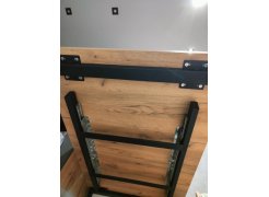 Деревянный стол Лота Лофт 120(160)х75 черный матовый / бетон светлый фото покупателя 762