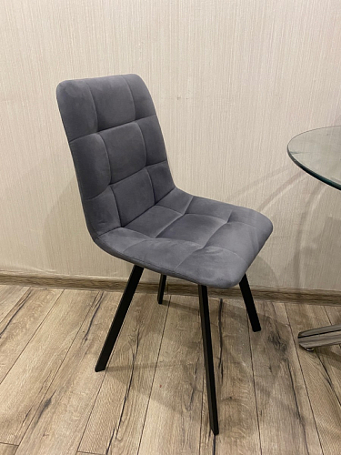 Стул на металлокаркасе Чилли синяя ткань / белый фото покупателя 1019