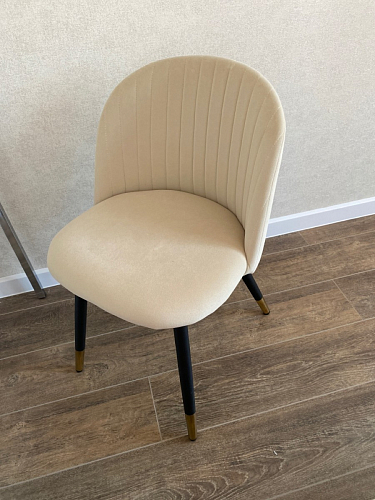 Стул на металлокаркасе Gabi 1 line light blue / black фото покупателя 198