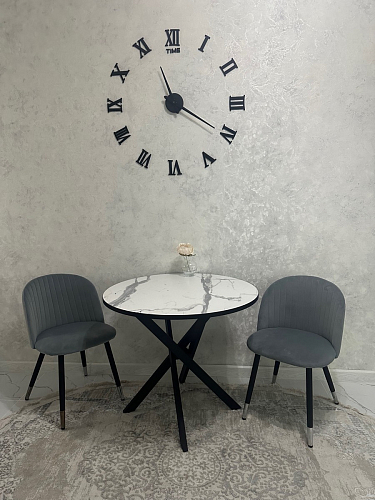 Стул на металлокаркасе Gabi latte / gold / black фото покупателя 800