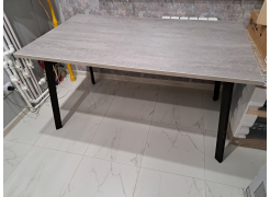 Стол Тринити Лофт 120 32 мм бетон / черный матовый фото покупателя 637