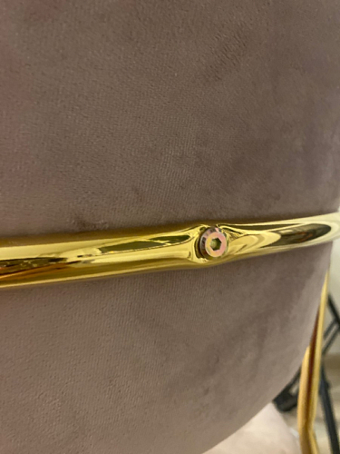 Стул на металлокаркасе Kamelia green / gold фото покупателя 45