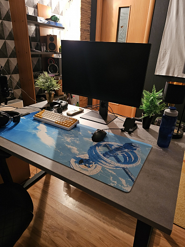 Стол Лота Лофт 140 25 мм черный матовый / бетон фото покупателя 416