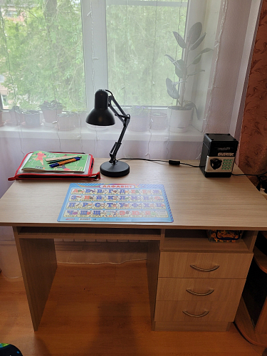 Стол письменный Бриз МДФ волна лайм / ясень светлый фото покупателя 207