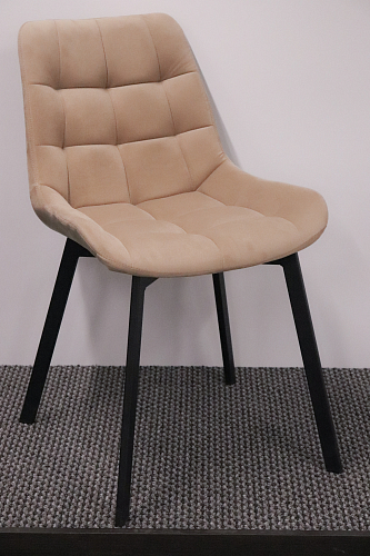 Стул на металлокаркасе Челси бежевый / черный из шоурума 1