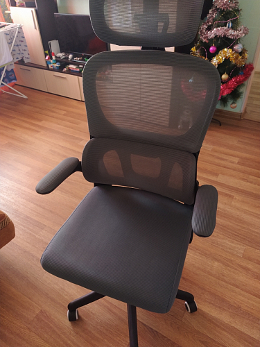 Компьютерное кресло Sprut темно-серый / черный фото покупателя 8