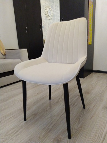 Стул на металлокаркасе Seda black / light gray фото покупателя 12