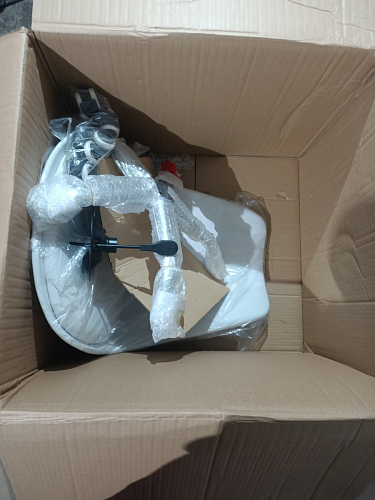 Компьютерное кресло Kolin с подушкой clear / white фото покупателя 252