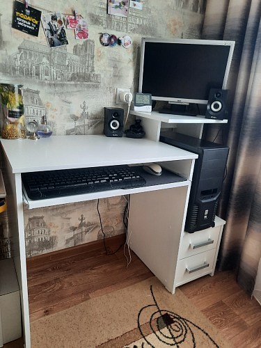 Стол компьютерный Джаз-24 правый венге фото покупателя 78