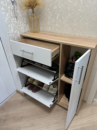 Обувница ТП-4 дуб сонома / белый фото покупателя 15