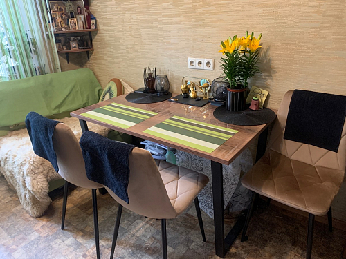 Стол Лота Лофт 120 25 мм сабия / белый матовый фото покупателя 562