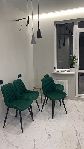 Стул на металлокаркасе Седа К кирпичный / черный фото покупателя 29