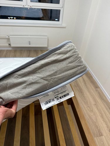 Двуспальная кровать Клауд 160х200 парящая дуб крафт золотой / антрацит фото покупателя 382