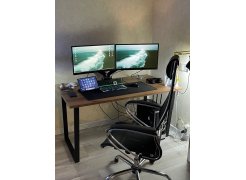 Стол Лота Лофт 120 25 мм сабия / черный матовый фото покупателя 536