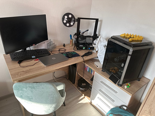 Компьютерный стол КСТ-109Л венге фото покупателя 92