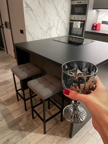 Барный стул Лофт катания лаванда / белый матовый фото покупателя 250