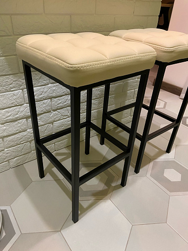 Барный стул Лофт линкольн белый / белый матовый фото покупателя 51