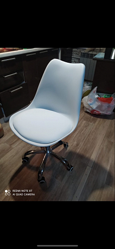 Компьютерное кресло Kolin с подушкой clear / white фото покупателя 45