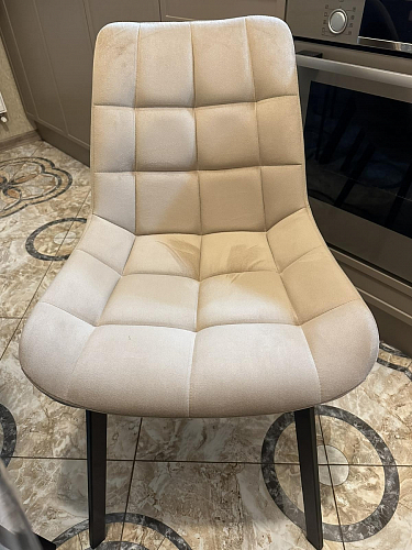 Стул на металлокаркасе Челси бежевый / черный фото покупателя 18